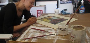 Alyssa in Her Studio