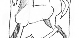 Horse Power- Stylistic Pencil Drawing