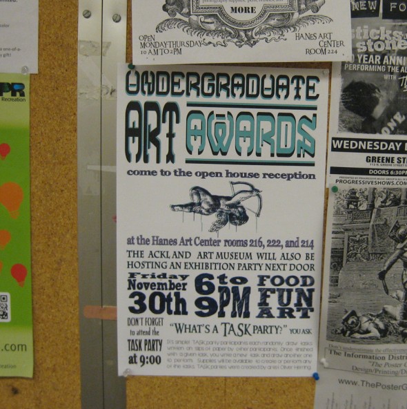 Undergraduate Art Awards Poster