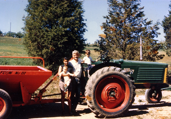 My family thus far at the farm in Fleetwood, PA in 1963