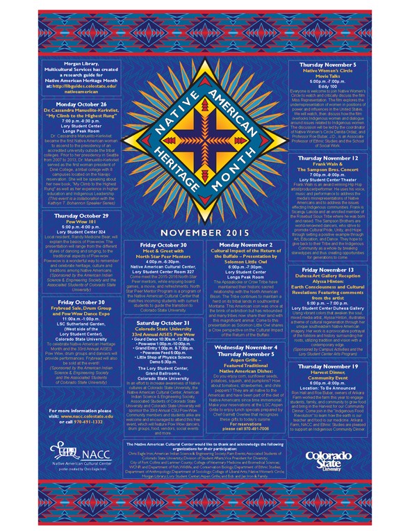 Native American Heritage Month Event Poster