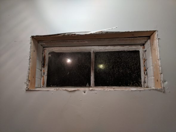 rough window opening